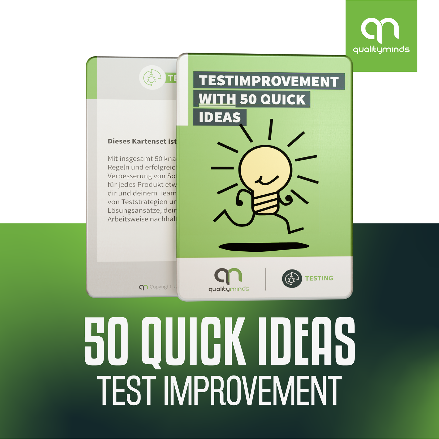 Test Improvement with 50 Quick Ideas Kartendeck